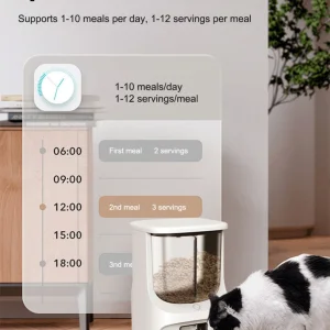 Mobile APP Control Pet Feeder with Feeding Records Monitoring
