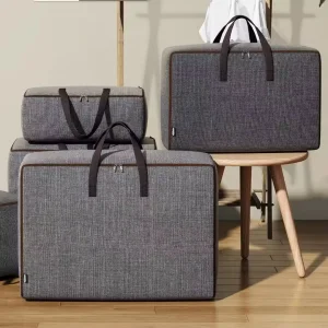 Wholesale Large Capacity Oxford Cloth Storage Bag for Quilts & Clothes Modern Foldable Home Organizer Oxford Fabric Material Bedding Bag