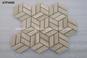 Fashionable Design Natual Stone Marble Mosaic for Bathroom Floor Decoration