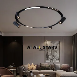 Indoor Lighting Ceiling 48V Embedded Surface Mounting Custom Arc-Shaped Track Light System Curved Magnetic Track Rail