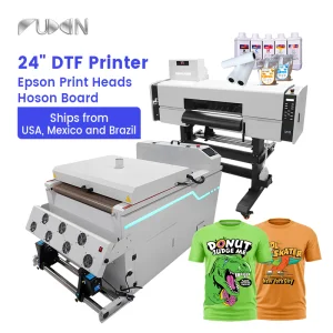 Support One-Stop Service 24inch Dtf Printer Double Heads 13sqm/H for Tshirt Printing