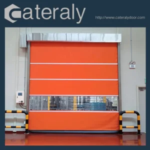 High Quality Flexible Fabric Waterproof Industrial Clean Room Action Rapid Rolling Delivery Fast Roll up PVC High Speed Door for Car Wash or Workshop Warehouse