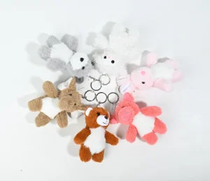 Wholesale Fan-Favorite Mini Fluffy Plush Animal Keychain Set - 6-Pack Pocket-Sized Cuddly Charms for Bags & Gifts Manufacturer, Manufacturers