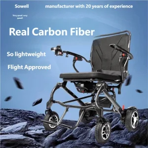 Compact Carbon Fiber Electric Wheelchair Ideal for Daily City Commuting