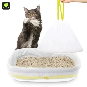 Tamanho Personalizado de Fábrica 60 PCS Um Rolo de Forros para Caixa de Areia de Gato para Resíduos de Animais Pesadas Sacos à Prova de Odor Caixa de Areia Automática Impressão de Aroma Marca OEM ODM