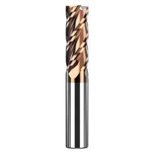 55 Degrees 4-Blade Tungsten Steel CNC Milling Cutter Straight Shanks Alloy End Milling Cutter