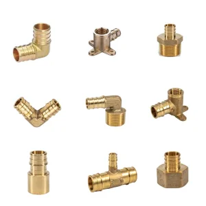 Lead-Free Brass Pex Fitting Tee Elobw Reducer Coupling Adapter Pipe Fitting Plastic Plumbing Material