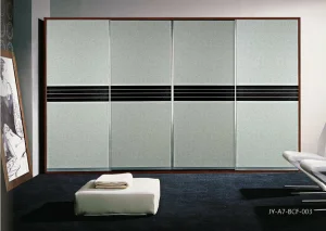 Modern Design Melamine Series Sliding Door for Wardrobe (JY-A7-BCF-003)