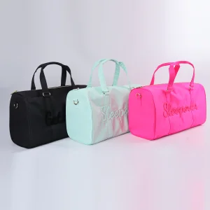 Eco Friendly Custom Women Garment Organizer Storage Sports Gym Bags Nylon Waterproof Overnight Travel Bag Weekender Duffel Bags