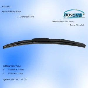 Universal U Hook Hybrid Windshield Wiper Japanese Car Wiper Accessories Auto Parts Wiper Blade Silicon Rubber High Temperature Stock Conventional Wiper