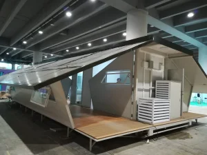 Oficina de almacén prefabricada portátil temporal de construcción en sitio