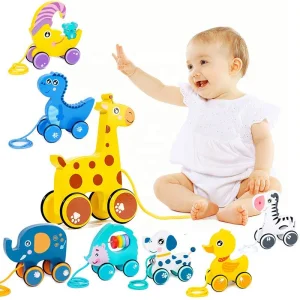 Best-Selling Wooden Pull-Along Walking Bus Toys