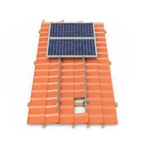 Adjustable PV Solar Panel Mounting Structure PV Roof Tin Hook L Feet Kits