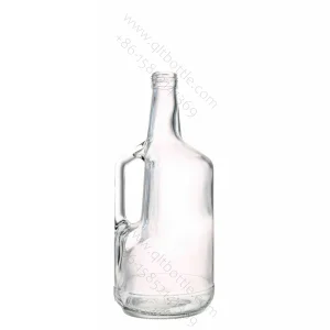 China 1.75L Big Spirit Glass Bottle with Handle Manufacturers, Supplier