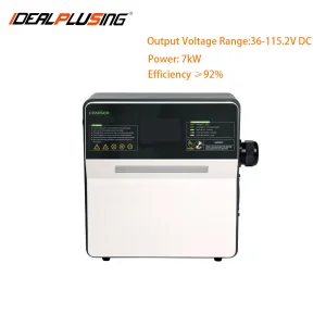 IDEALPLUSING Smart Electric Vehicle Battery Charger Fast Charging 36VDC 48VDC 115.2VDC 100A 7KW for EV and Utility Vehicles