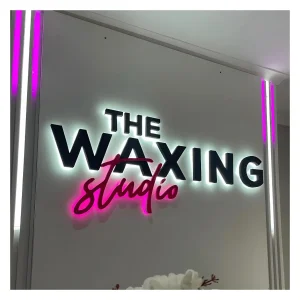 Custom 3D Stainless Steel Backlit Letters for Business Facades