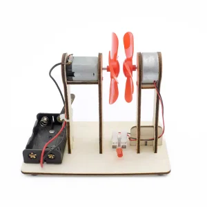 Kit de generación de energía eólica para niños; S DIY Stem juguetes educativos creativos de programación científica en madera