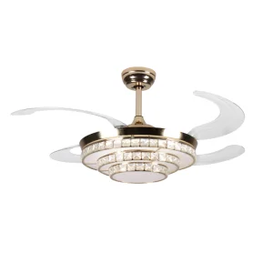 Modern 42-Inch Ceiling Fan with LED