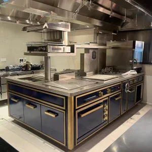 Turnkey Stainless Steel Kitchen Solution Wok Range Griddle