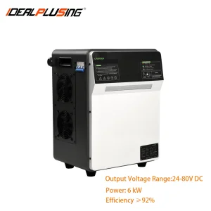 IDEALPLUSING Waterproof Marine Battery Charger Smart Automatic Fast Charging 24VDC 150A 6kW for Boat AGM GEL Lithium Batteries
