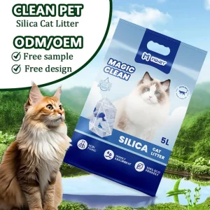 Factory Price Antibacterial Odor Control Cat Sand Crystal Silica Cat Litter