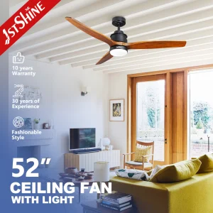 Energy Efficient DC Motor Ceiling Fan Wood Blades