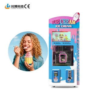 Smart Ice Cream Vending Machine with Cash Bill Card Payment