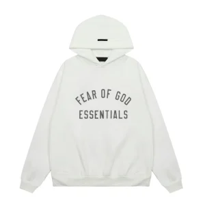 Wholesale Fear of God Essentials Fashion Hip Hop Streetwear Clothes Brand White Hoodie Sweatshirt