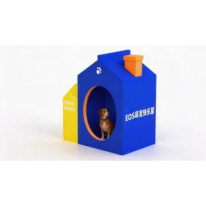 Cartoon Pet Playhouse, Smooth Non-toxic Structure As Resting Toy for Multi-breed Pets Daily Use
