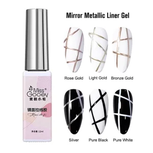 Miss Gooey 6 Colors Metallic Gel Nail Polish