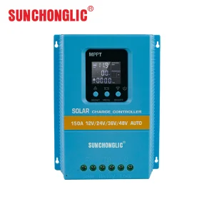 New 150A Automatic Intelligent 12V/24V/36V/48V High-Efficiency Durable MPPT Solar Charging Controller LCD Double USB Output