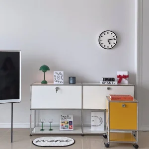 Customizable Modern Modular Furniture Minimalist Style Stainless Steel Home Furniture Sideboard Wardrobe Bedside