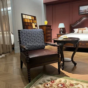 American Modern Leather Reclining Armchair