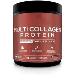 OEM ODM Support Healthy s Bone and Post Workout Recovery Multi Protein Hydrolyzed Collagen Peptide Powder for Drinks