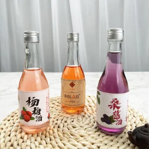 High Quality 300ml/500ml Liquor Glass Bottle Fruit Wine Bottle for Juice Beverage