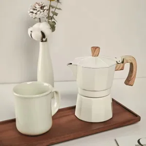 Mini Coffee Machine Set - 6-Piece Manual Coffee Brewing Kit - Portable Mocha Pot Camping/Hiking Gift Box Gift Set