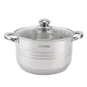 Stainless Steel Cookware Casserole Cooking Pot with Hollow Handle