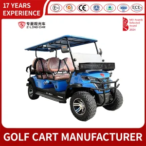 Zlingcar All Terrain Lifted 6 Seats Street Legal Golf Cart with Lithium Battery