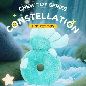 Buck-Teeth Zodiac Series for Aquarius Wholesale Market Pet Toys Squeaky and Chew Plush Toy