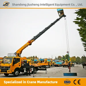 20-40m Adjustable Telescopic Boom Lift with Safety Basket Emergency System Vehicle-Mounted Awp