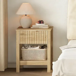 Modern Fluted Nightstand
