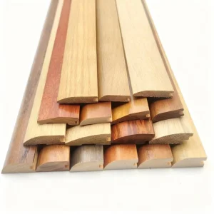 Customizable Hardwood Threshold for Doorway Transitions Between Rooms