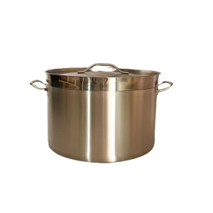100L Gas 100 Litres Soup Stock Pot Set Stainless Steel Stock Pot