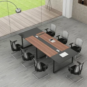 China Supplied Commercial Office Furniture Modern Wooden Rectangle Meeting Table