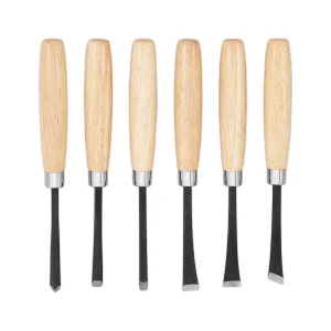 Wholesale DIY Wood Carving Tools Chisel Set with Sharp Blades 6-Piece