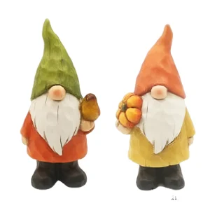 Cheap Set of 2 Ceramic Gnome Decorations Holding Pumpkins – Perfect for Harvest Season HDFS7932 Manufacturer, Manufacturers