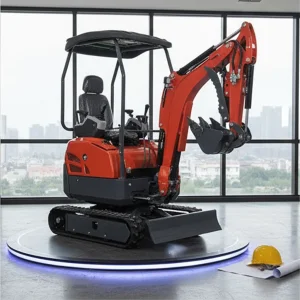 High Quality CE Certified 1.8t/2t Mini Excavator Fully Hydraulically Operated Kubota0 Wheeled Excavator Parts Mini Digger