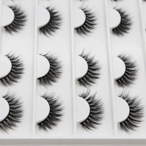 Wholesale Sulv 3D Faux Mink Silk Fluffy False Eyelashes Handmade Full Strip Cat Eye Lashes Minimum Order 10 Pairs