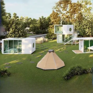 Modern Luxury Prefab Smart Transportable Home – Modular Capsule House Apple Cabin Design