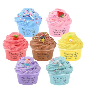 12 Colors Cake Shaped DIY Slime Kit
